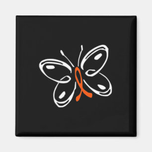 Butterfly Aml Leukaemia Awareness Magnet