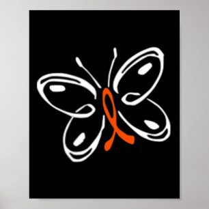 Butterfly Aml Leukaemia Awareness Poster