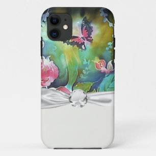 butterfly among the roses Case-Mate iPhone case