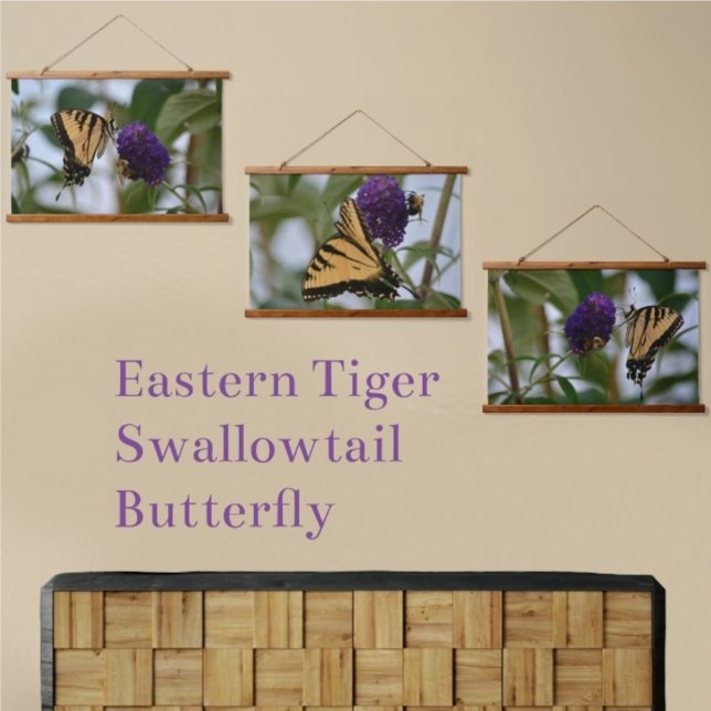 Butterfly and Bumblebee Photographic Floral Hanging Tapestry (Creator Uploaded)