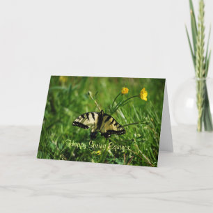 Butterfly and Buttercups Spring Equinox Card