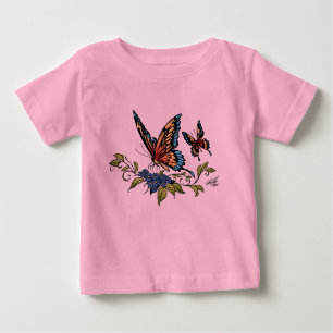 Butterfly and Butterflies full colour by Al Rio Baby T-Shirt