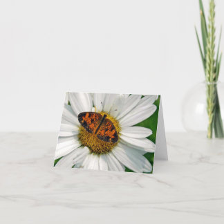 Butterfly and Daisy Note Card