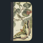Butterfly and Dragonfly with Red Flowers Samsung S4 Wallet Case<br><div class="desc">Vision Studio created this captivating scene of a butterfly and dragonfly fluttering near a group of red flowers. If you love nature you should get this print for yourself. It would also make an amazing gift for someone special in your life!</div>