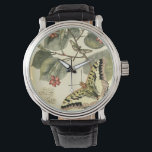 Butterfly and Dragonfly with Red Flowers Watch<br><div class="desc">Vision Studio created this captivating scene of a butterfly and dragonfly fluttering near a group of red flowers. If you love nature you should get this print for yourself. It would also make an amazing gift for someone special in your life!</div>