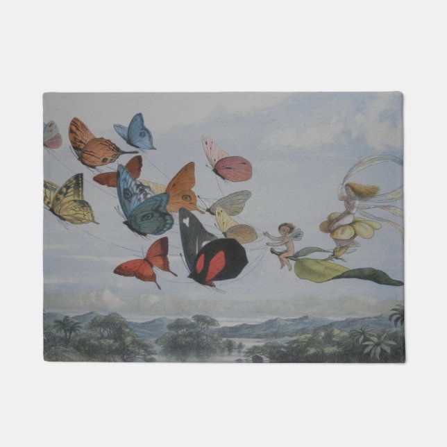 Butterfly and Fairy Queen Butterflies Fairies Doormat (Front)