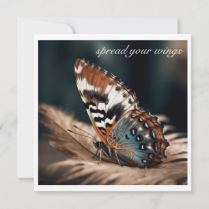Butterfly and Feather Spread Your Wings Custom