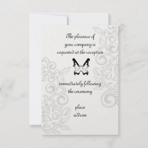 Butterfly and Flourish Reception Card