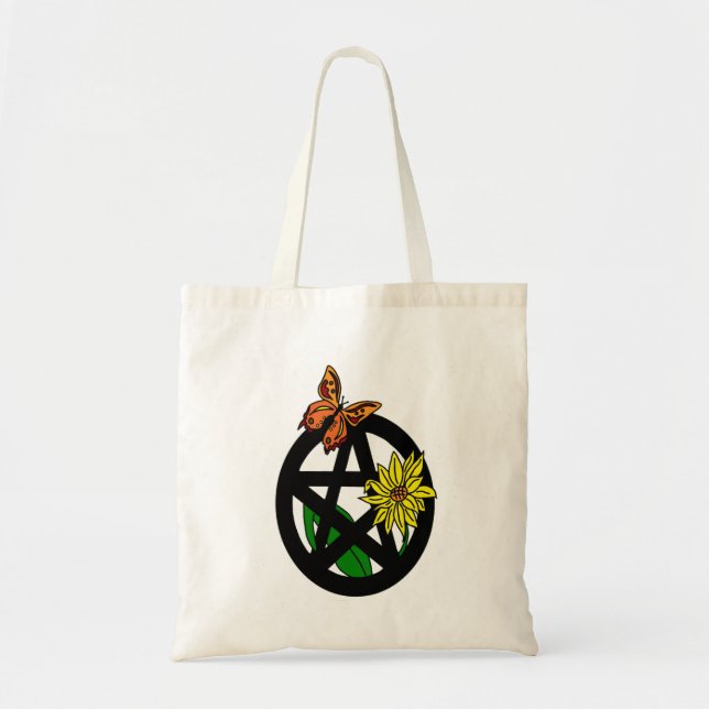 Butterfly and Flower Pentacle Bag (Front)