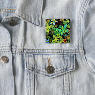 Butterfly and Flower Rodilius Badge