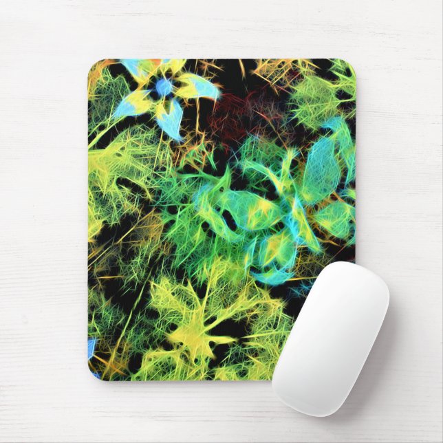 Butterfly and Flower Rodilius Mouse Pad (With Mouse)
