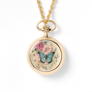 Butterfly and Flowers Watch