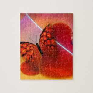 Butterfly and Hearts Jigsaw Puzzle