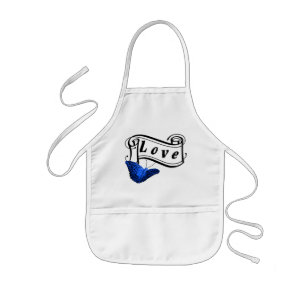 Butterfly and Love Kids Apron