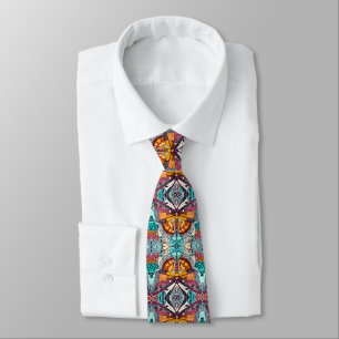 Butterfly and Medallion Batik Pattern in Amber Tie