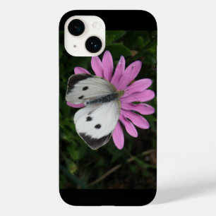 Butterfly and Pink Flowers iPhone 4 Case