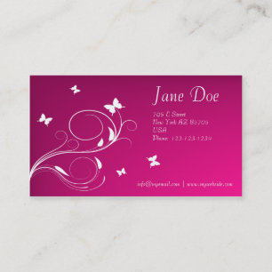 Butterfly and Purple Business Card