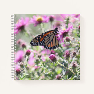 Butterfly and Purple Meadow Flowers Notebook