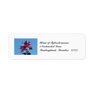 Butterfly and Rose of Sharon Address Labels