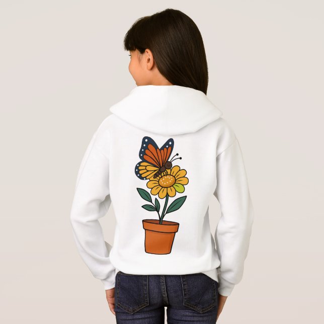 butterfly and sun flower (Back Full)