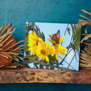 Butterfly and the Sunflower Plaque