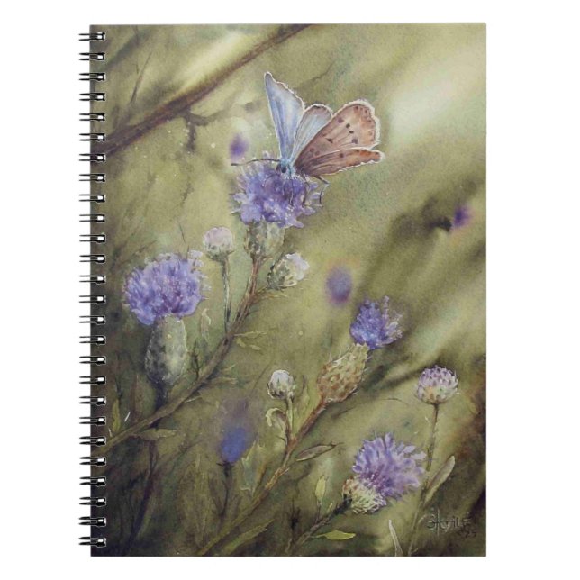 Butterfly and Thistles Notebook (Front)