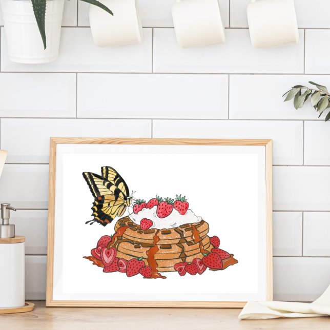 Butterfly and Waffles Sweet Kitchen Decor (Creator Uploaded)