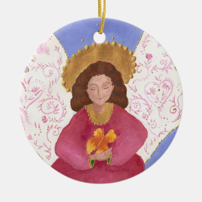 Butterfly Angel Xmas Ornament (Front)