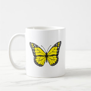 Butterfly & Animal Illustration Nature-Inspired Coffee Mug