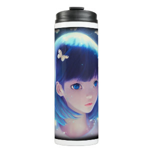 Butterfly Anime Girl Thermal Tumbler 