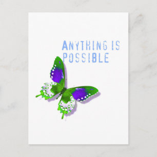 Butterfly Anything is Possible Postcard