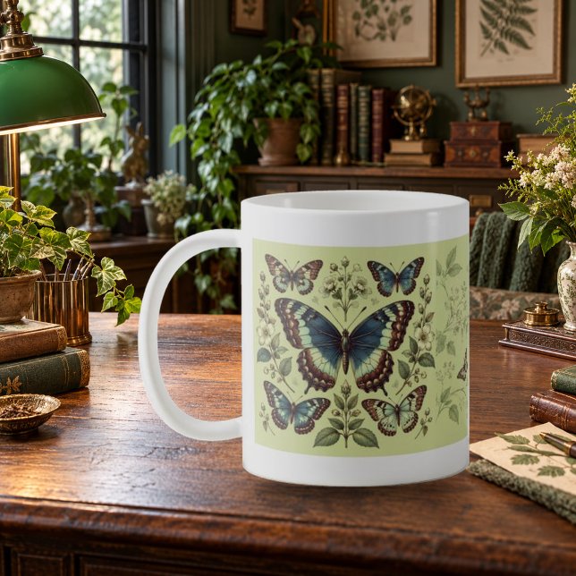 Butterfly Archive Butterfly Study Mug (Butterfly Archive Butterfly Study Mug — refined lighting and contact shadows. Digital lifestyle preview.)