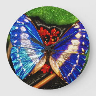 Butterfly Art 24 Wall Clocks & Numeral Options