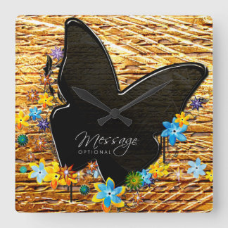 Butterfly Art 25 Clock