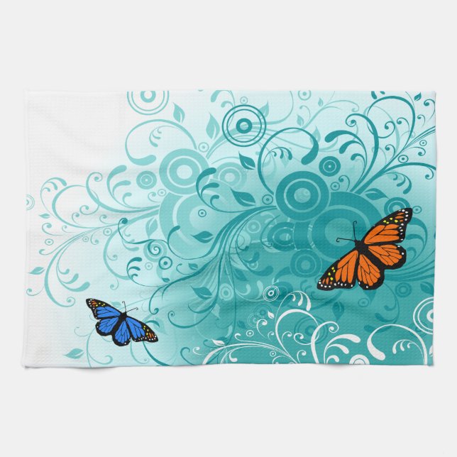 Butterfly Art 2 Kitchen Towel (Horizontal)