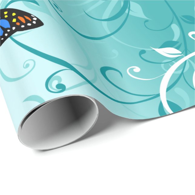 Butterfly Art 2 Wrapping Paper (Roll Corner)