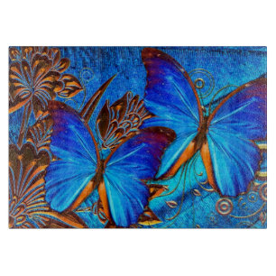 Butterfly Art 35 Decorative Glass Cutting Board