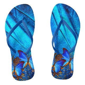 Butterfly Art 35A Flip Flops
