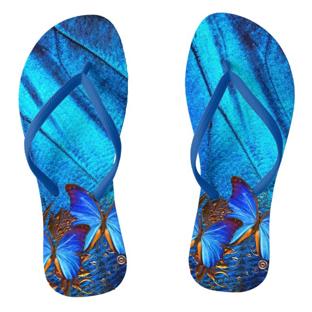 Butterfly Art 35A Flip Flops (Footbed)