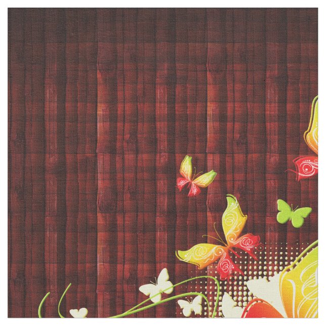 Butterfly Art 5 & 5A Options Custom Fabric (Close Up)