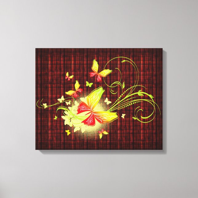Butterfly Art 5 Wrapped Canvas (Front)