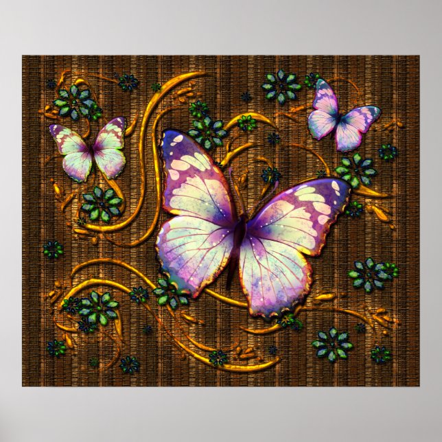 Butterfly Art 6 Poster (Front)