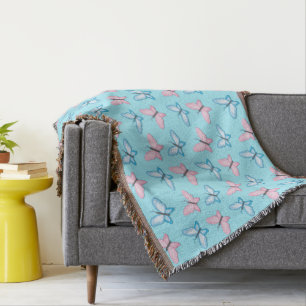 Butterfly Art And Craft Throw Blanket