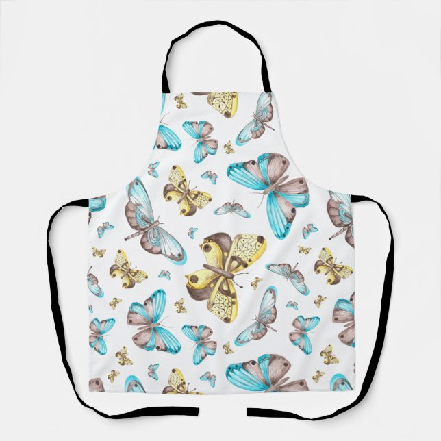 Butterfly Art Drawing Apron (Front)
