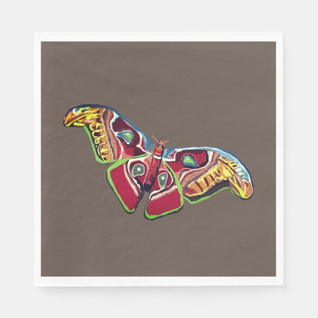 Butterfly Art Drawing Napkin (Front)