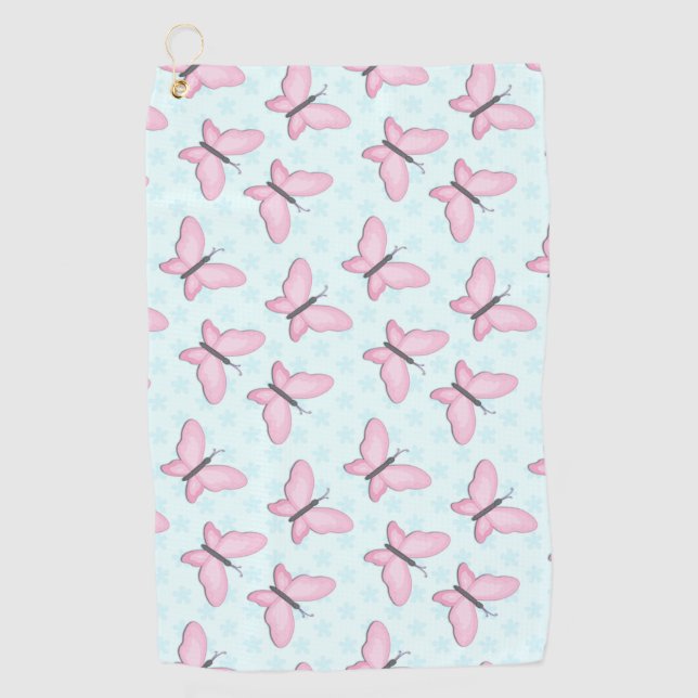 Butterfly Art For Toddlers Golf Towel (Front)