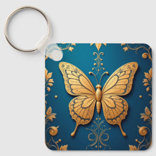 🦋 Butterfly Art Gift For Floral Accessory Lovers Key Ring