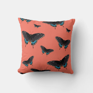 Butterfly Art Monarch Prints Pink Butterfly Transp Cushion