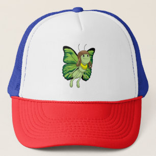 Butterfly as Pilot with Pilot hat