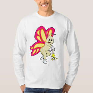 Butterfly as Wizard with Magic wand T-Shirt